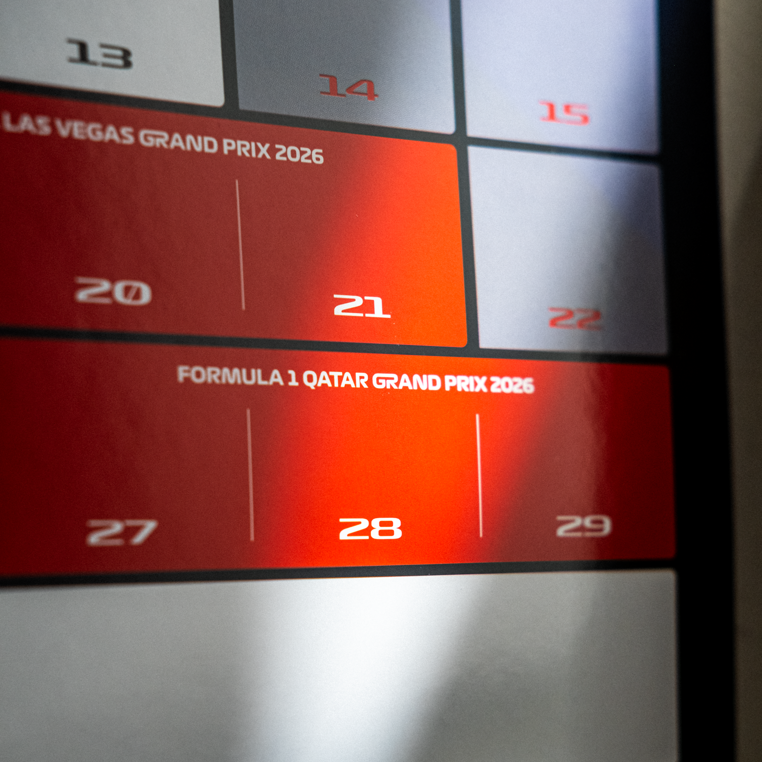 Formula 1® Official Calendar - 2026