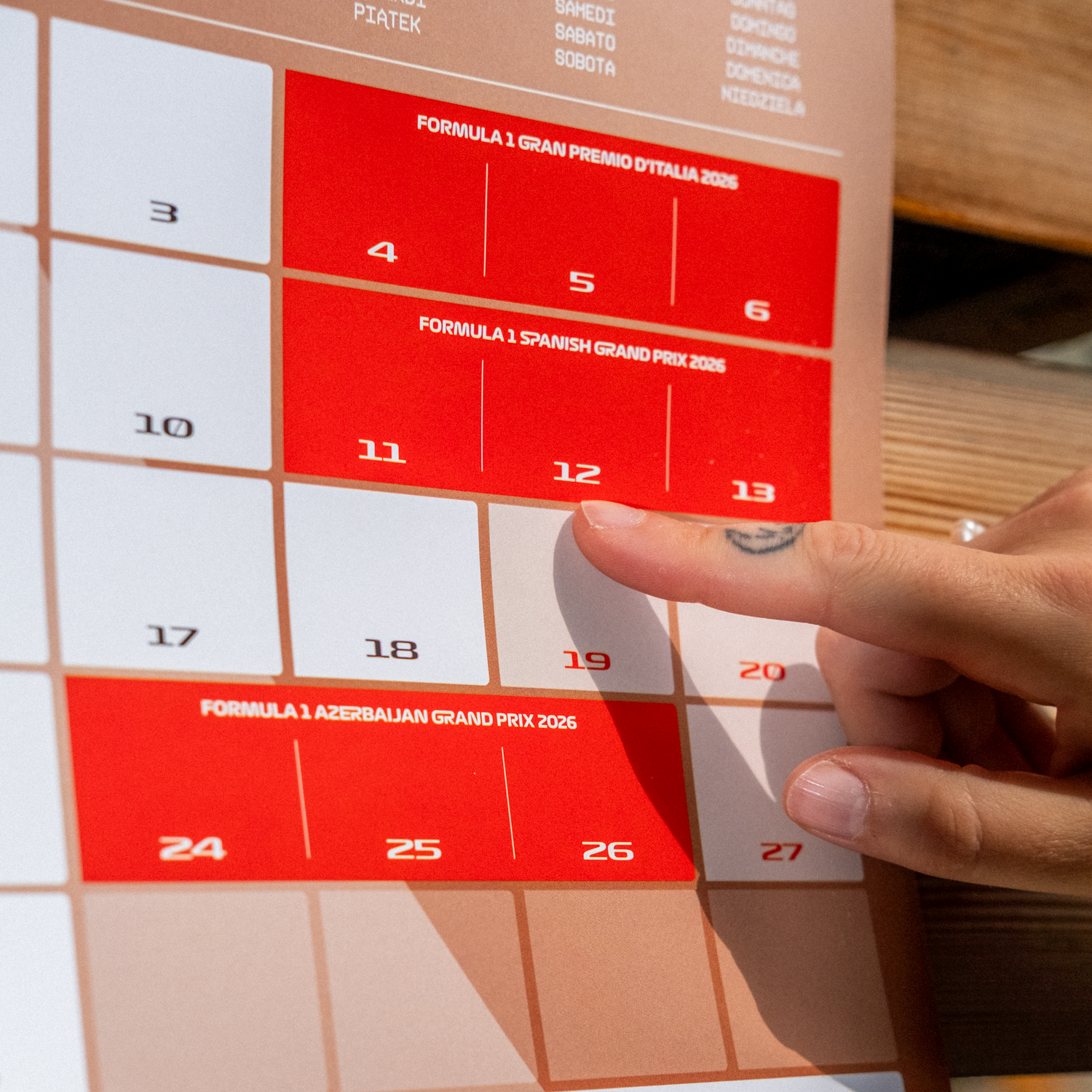 Formula 1® Official Calendar - 2026