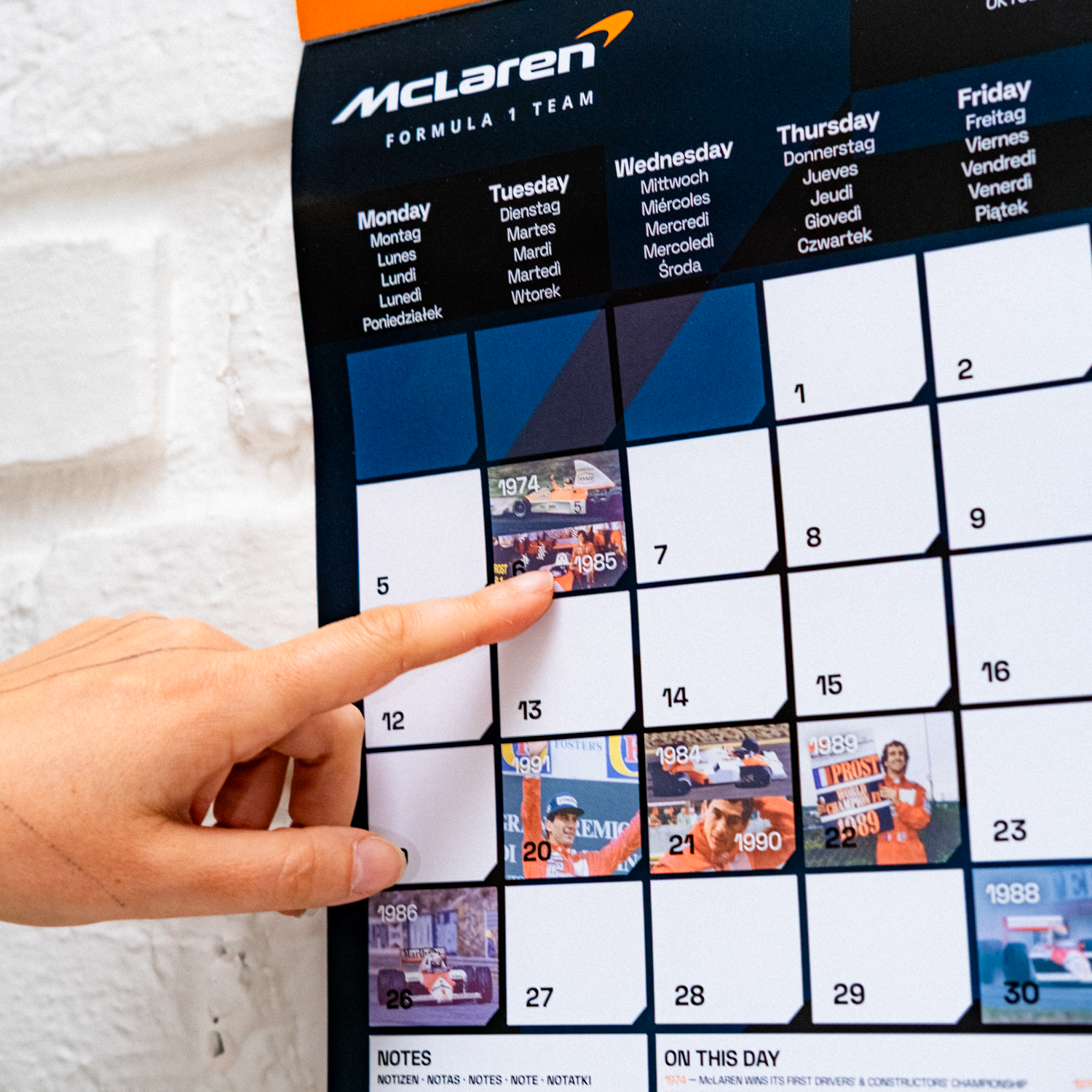McLaren Official Calendar - 2026
