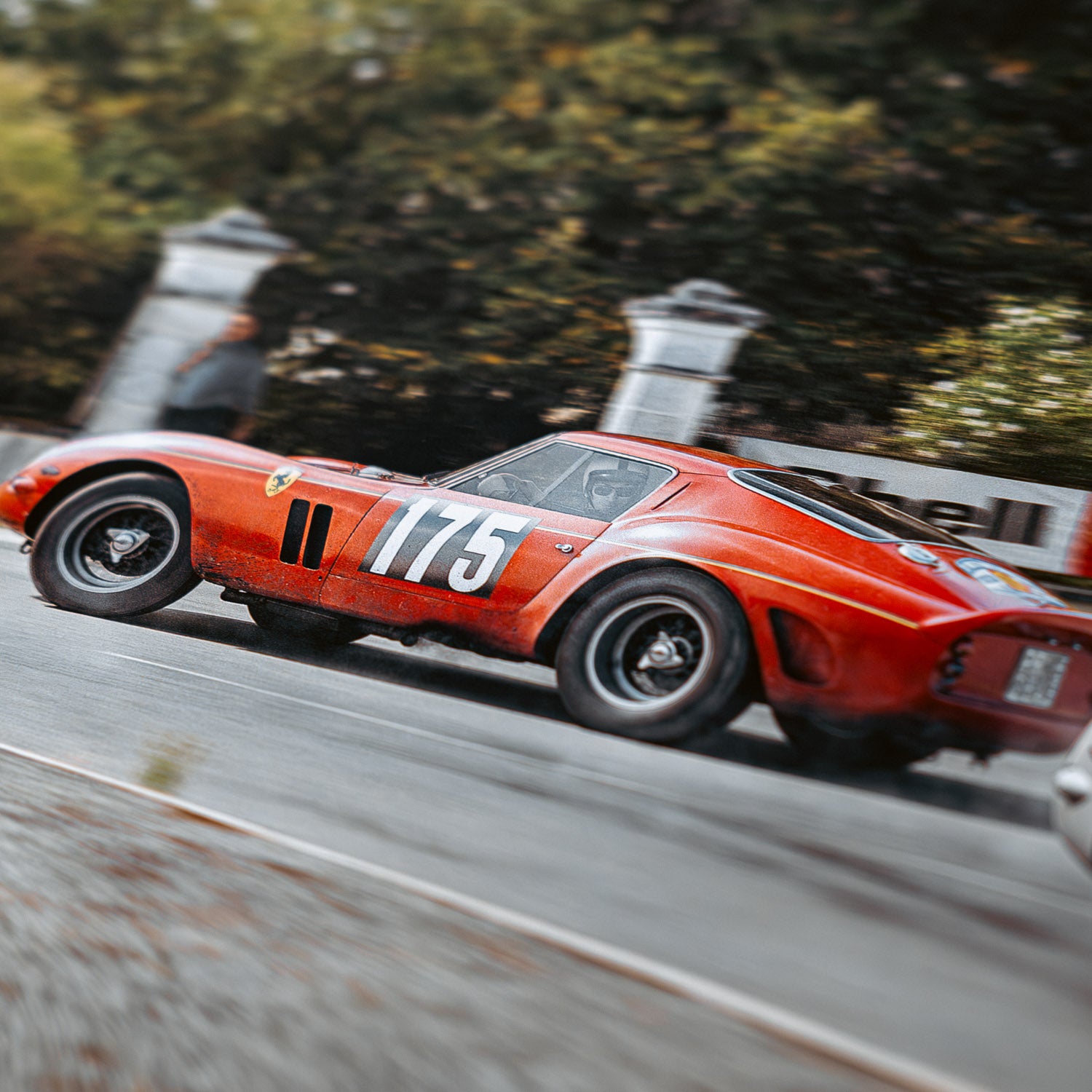 Silver Stallion Racing For Victory | 1964 Ferrari 250 GTO Tour de France | Metal Print