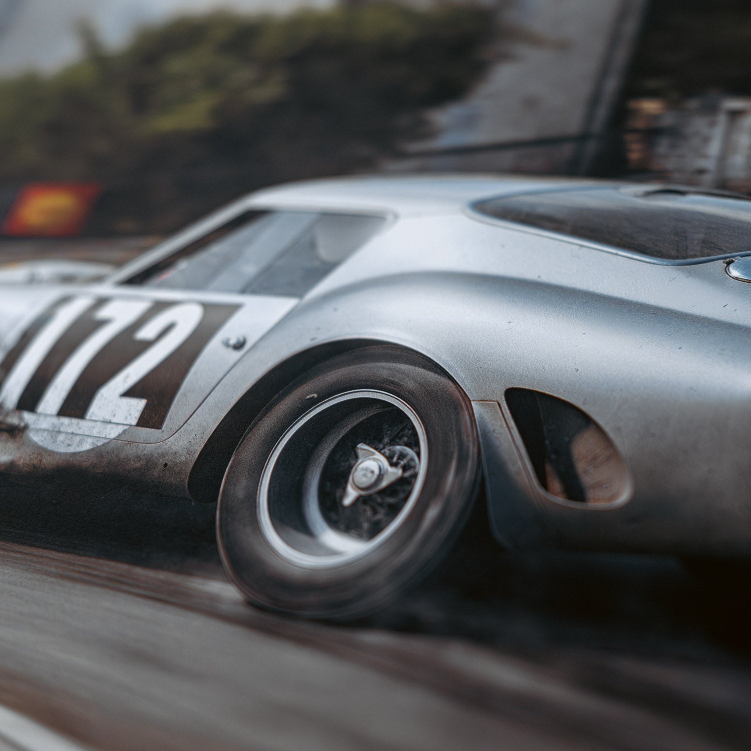 Silver Stallion Racing For Victory | 1964 Ferrari 250 GTO Tour de France | Metal Print