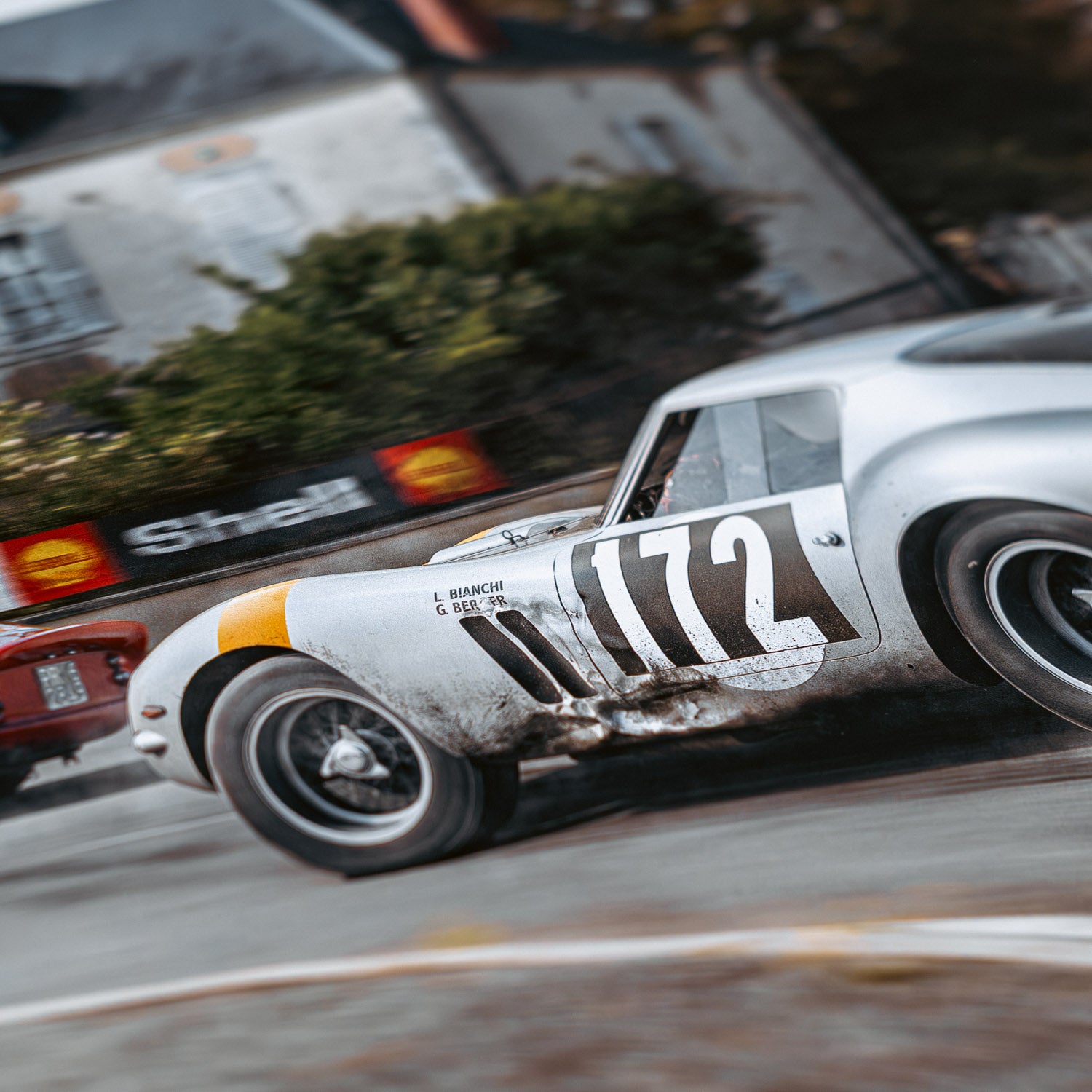 Silver Stallion Racing For Victory | 1964 Ferrari 250 GTO Tour de France | Metal Print