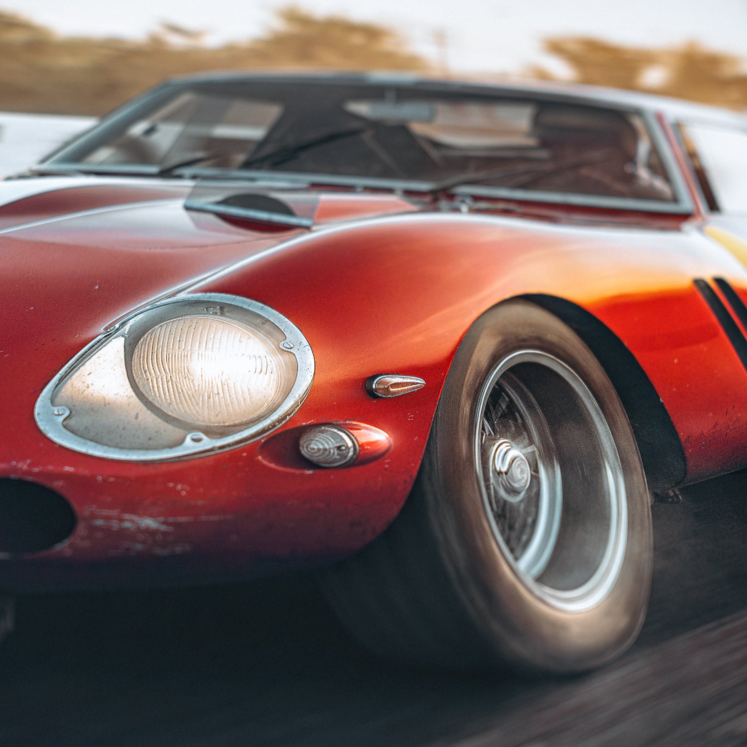 Not Sterling Without Stirling | 1962 Ferrari 250 GTO Jean Guichet | Metal Print