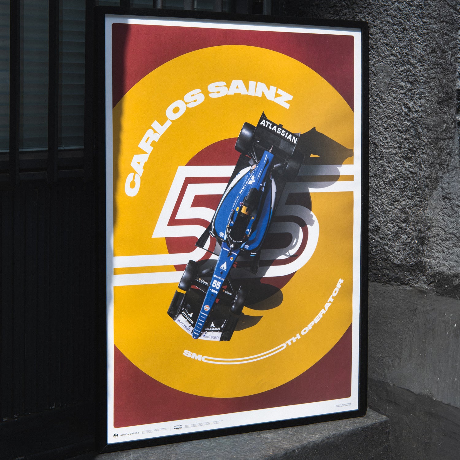 Atlassian Williams F1 Team | Carlos Sainz Spain 2026 | Official Poster (TRACKSIDE)