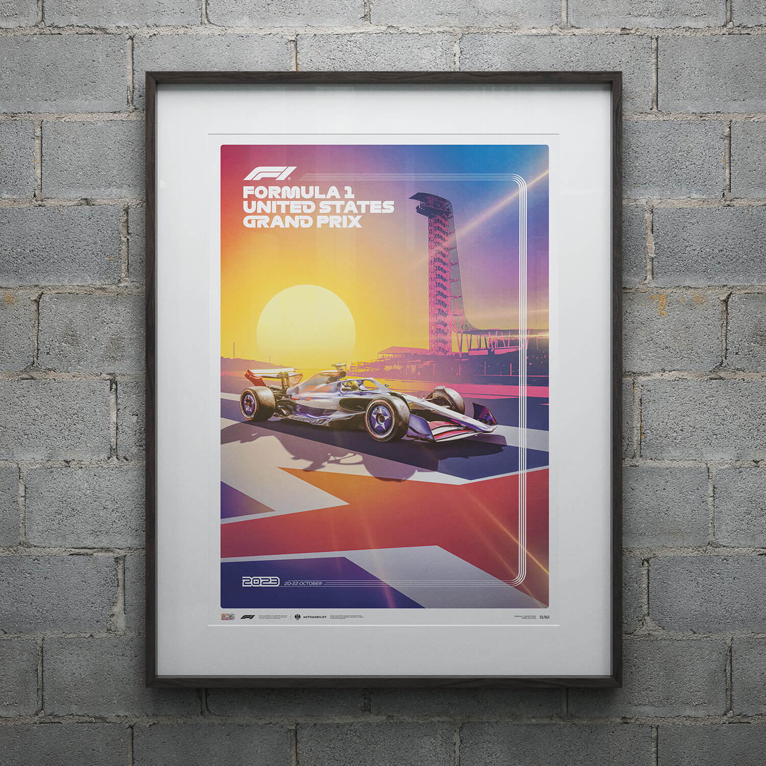 United States Grand Prix | 2023 Formula 1 | Grand Prix Poster
