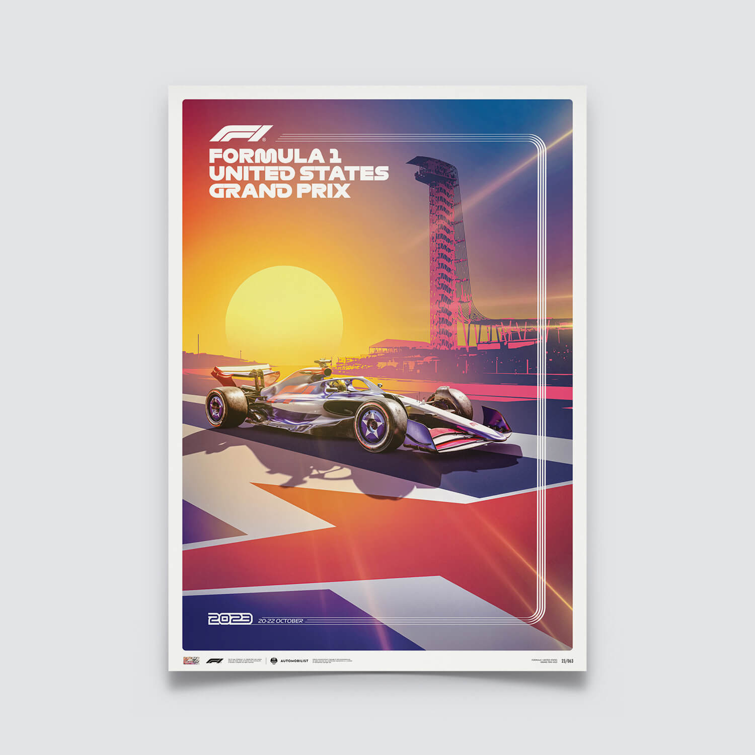 United States Grand Prix | 2023 Formula 1 | Grand Prix Poster