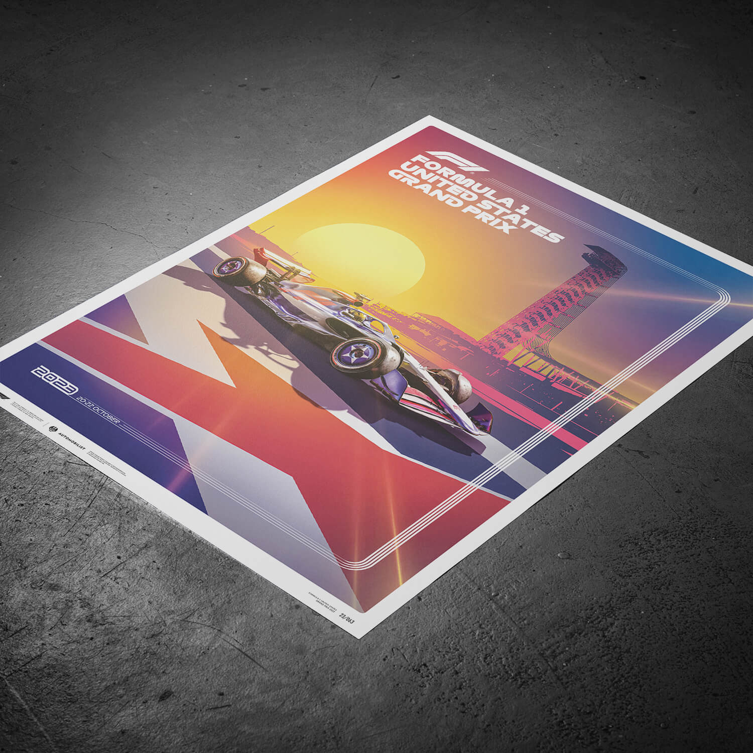 United States Grand Prix | 2023 Formula 1 | Grand Prix Poster