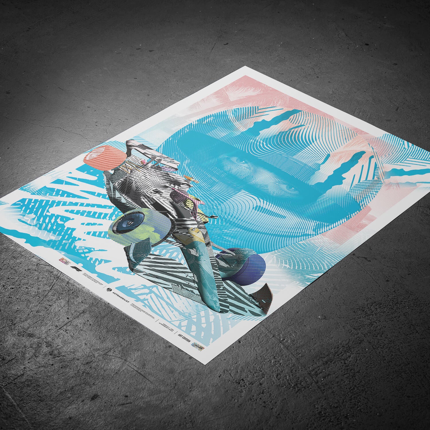 Miami Edition | 2ALAS Artist Series Blue | Formula 1 Poster