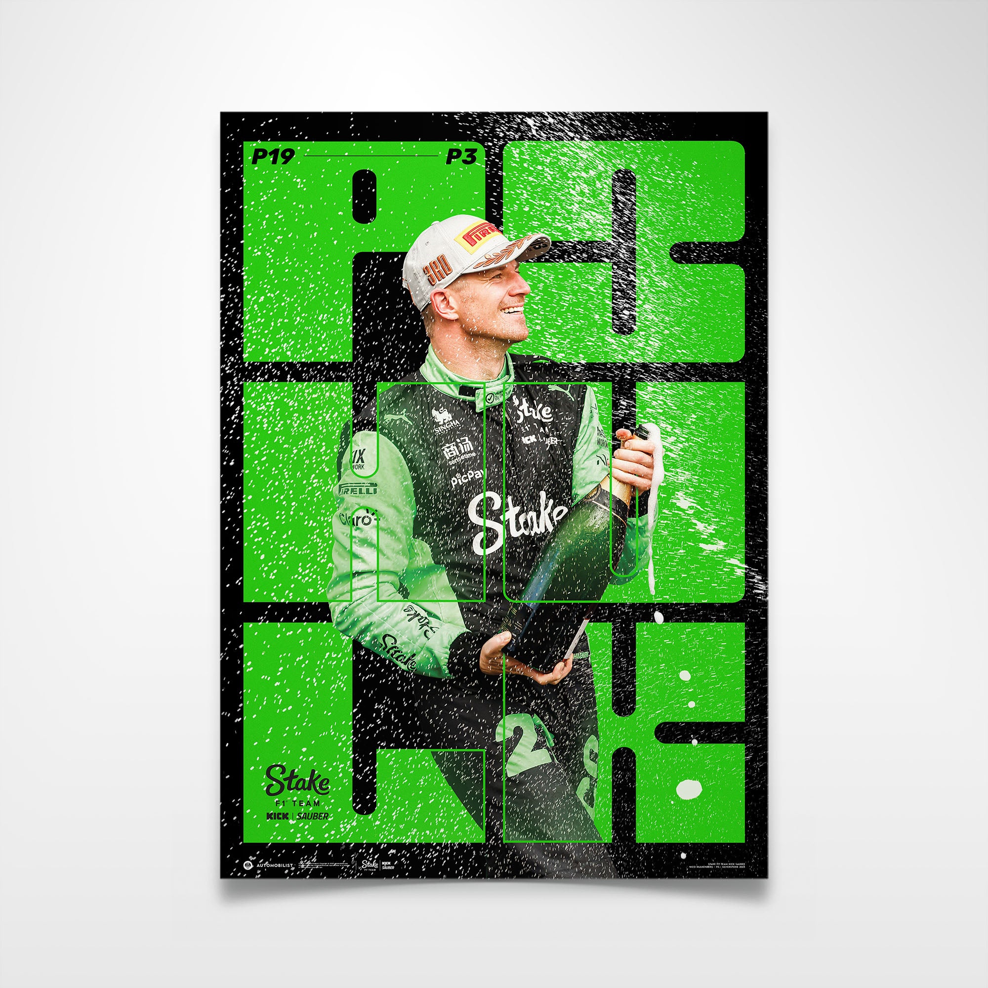 Nico Hulkenberg | First Podium | Stake F1 Team KICK Sauber | Official Poster