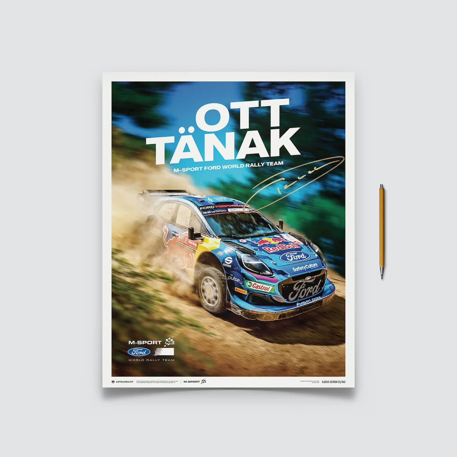 Signed by Ott Tänak | 2023 M-Sport Ford | Ford Poster