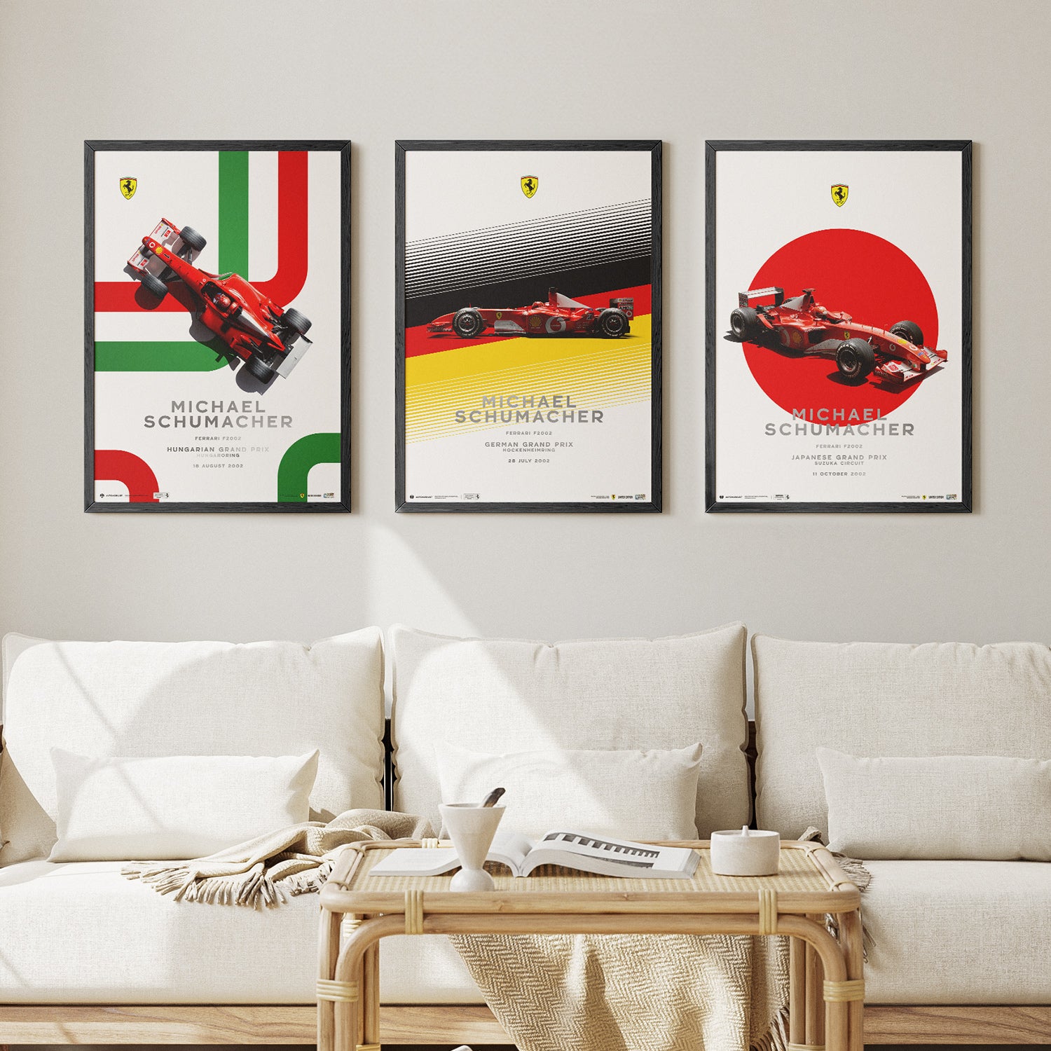 Ferrari F2002 - Michael Schumacher Hockenheim GP 2002 | Collector’s Edition Poster