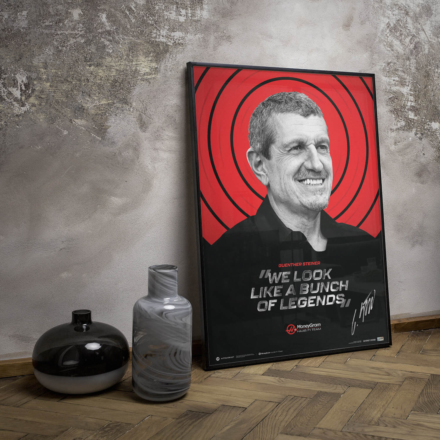 Signed by Guenther Steiner - MoneyGram Haas F1 Team - Bunch of Legends | Collector's Edition