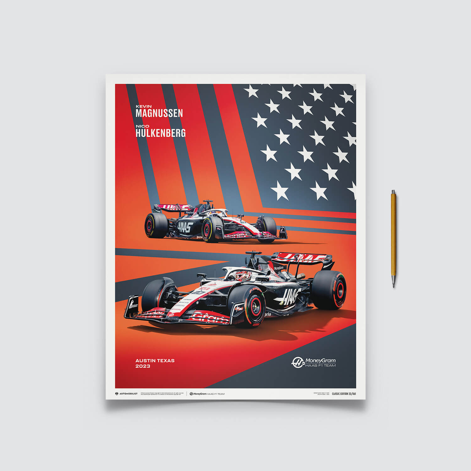 MoneyGram Haas F1 Team | 2023 United States Grand Prix | Haas Poster
