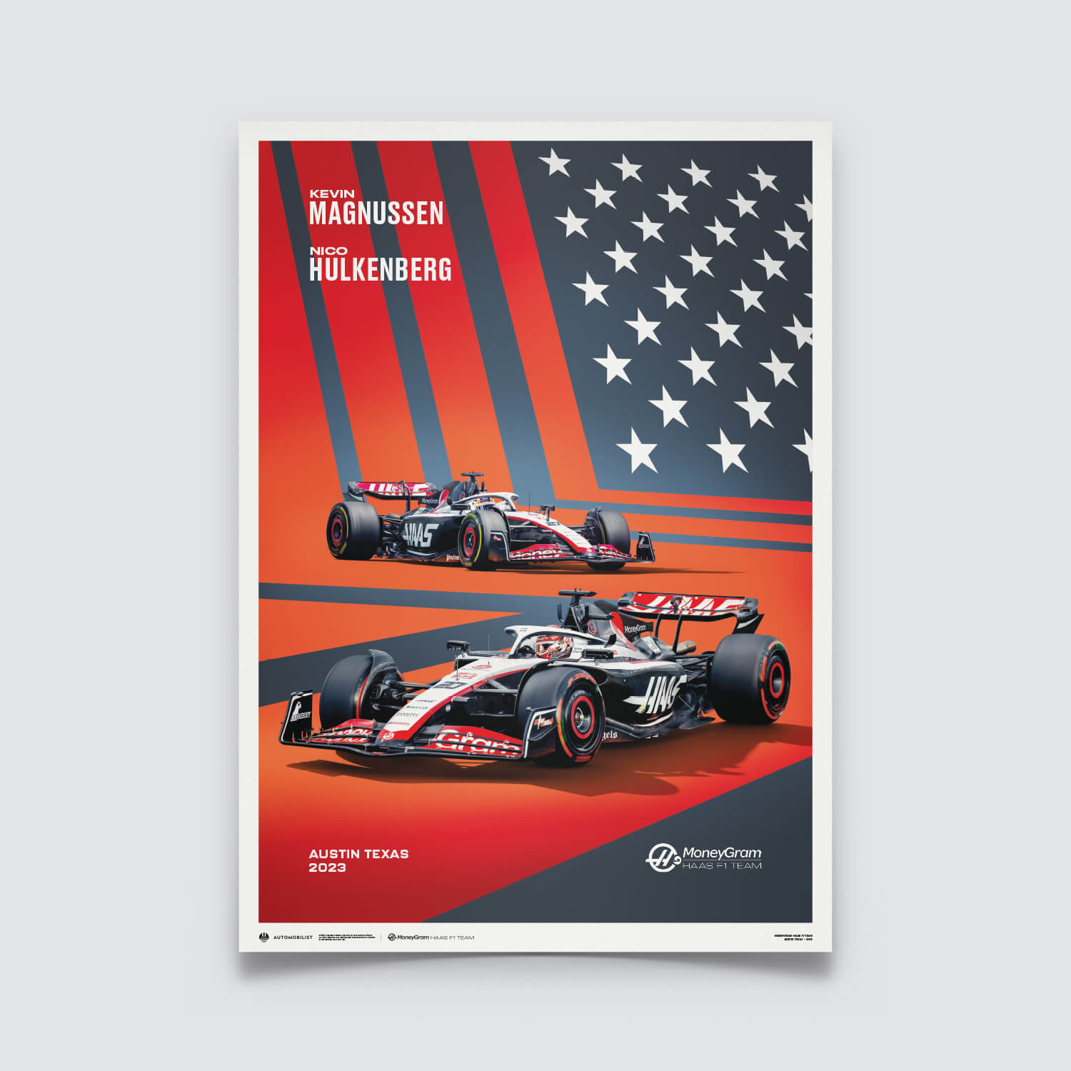 MoneyGram Haas F1 Team | 2023 United States Grand Prix | Haas Poster