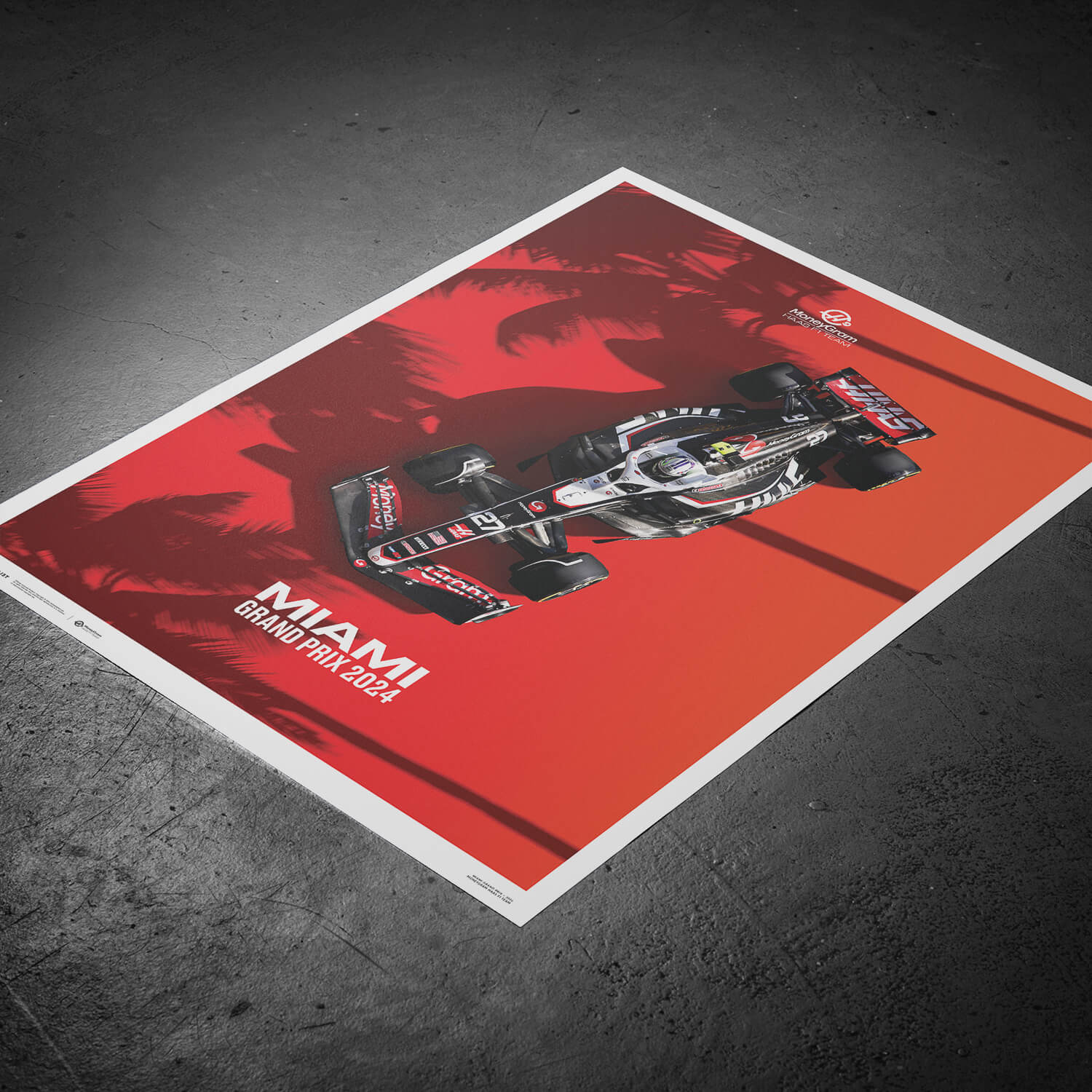 MoneyGram Haas F1 Team | 2024 Miami Grand Prix | Haas Poster