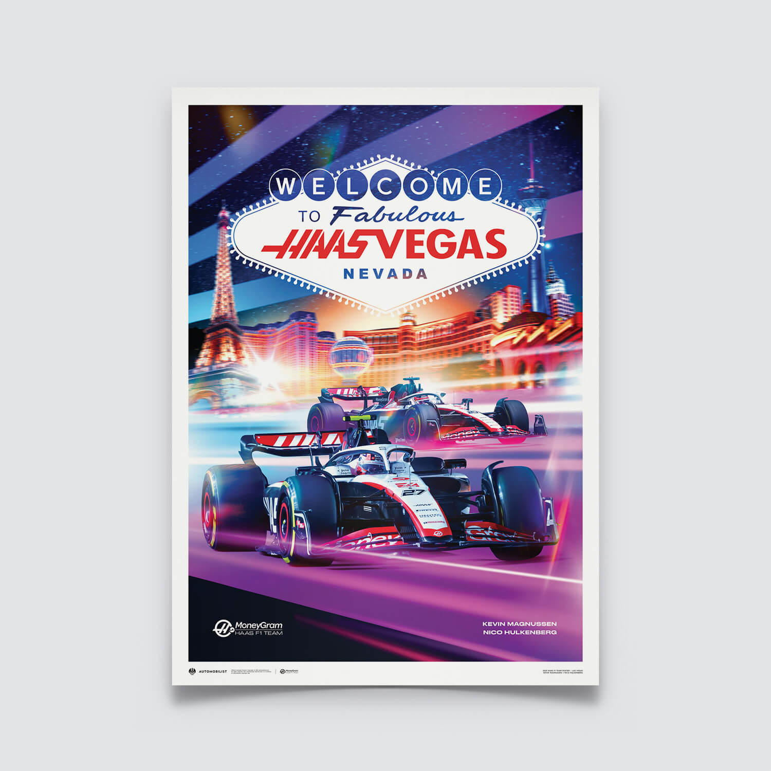 MoneyGram Haas F1 Team | 2023 Las Vegas Grand Prix | Haas Poster