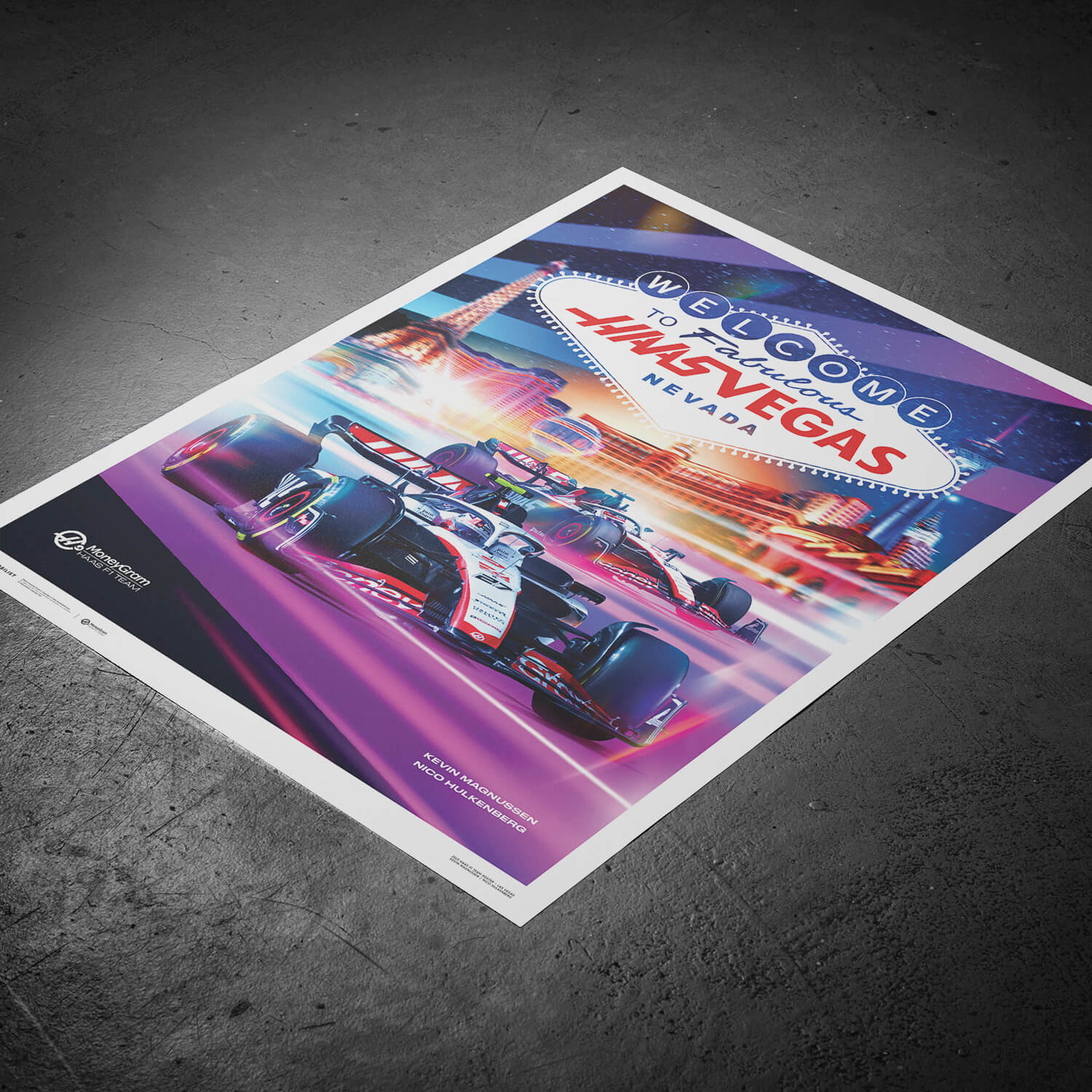 MoneyGram Haas F1 Team | 2023 Las Vegas Grand Prix | Haas Poster