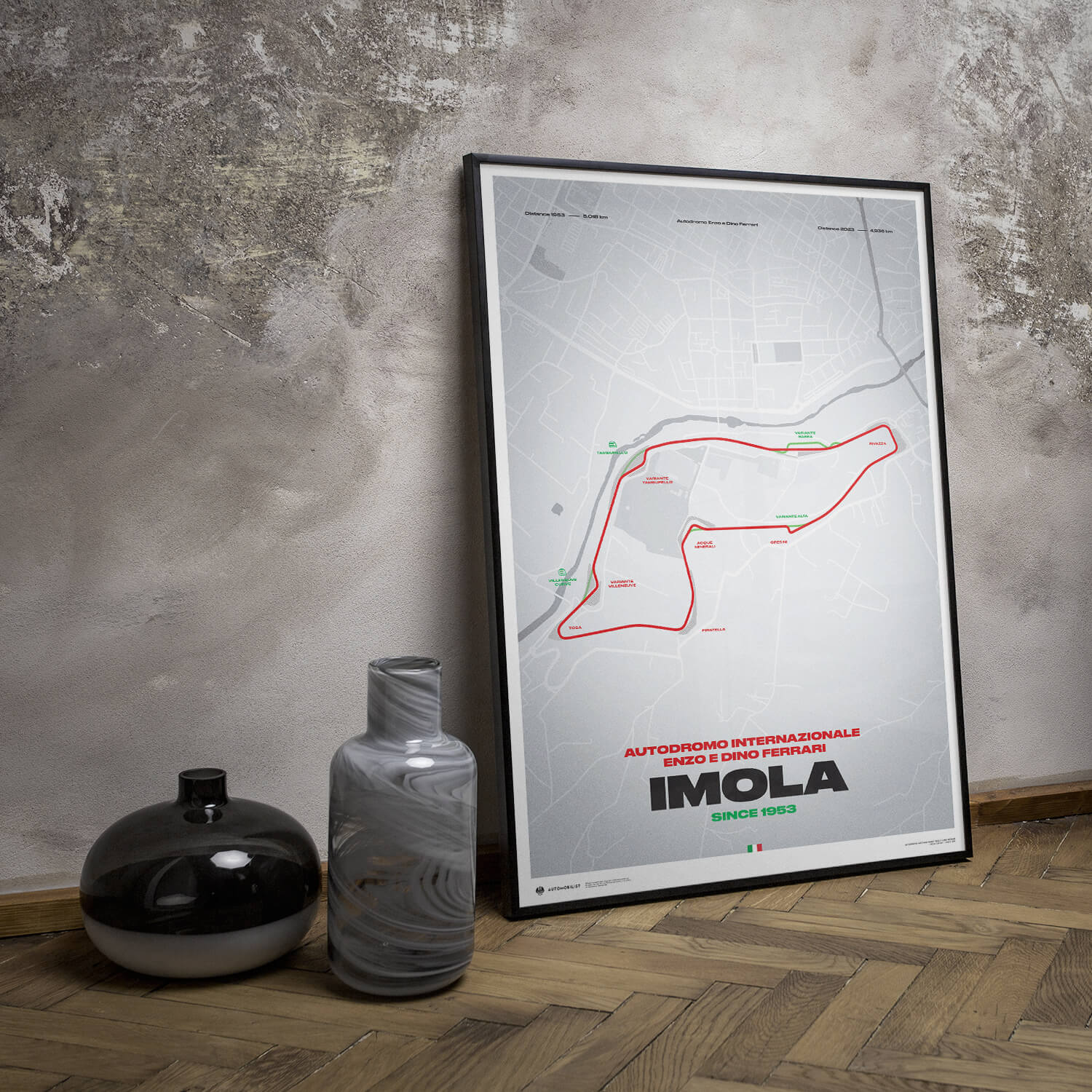 Track Evolution | Imola Circuit Autodromo Internazionale Enzo e Dino Ferrari | Track Poster