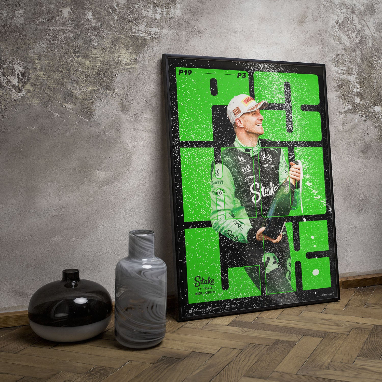 Nico Hulkenberg | First Podium | Stake F1 Team KICK Sauber | Official Poster