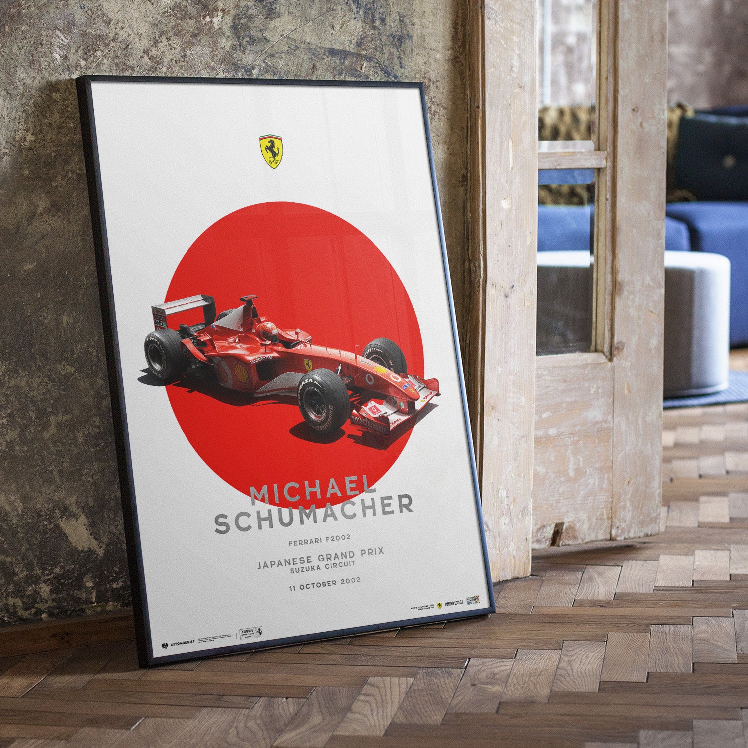 Ferrari F2002 - Michael Schumacher Suzuka GP 2002 | Collector's Edition Poster
