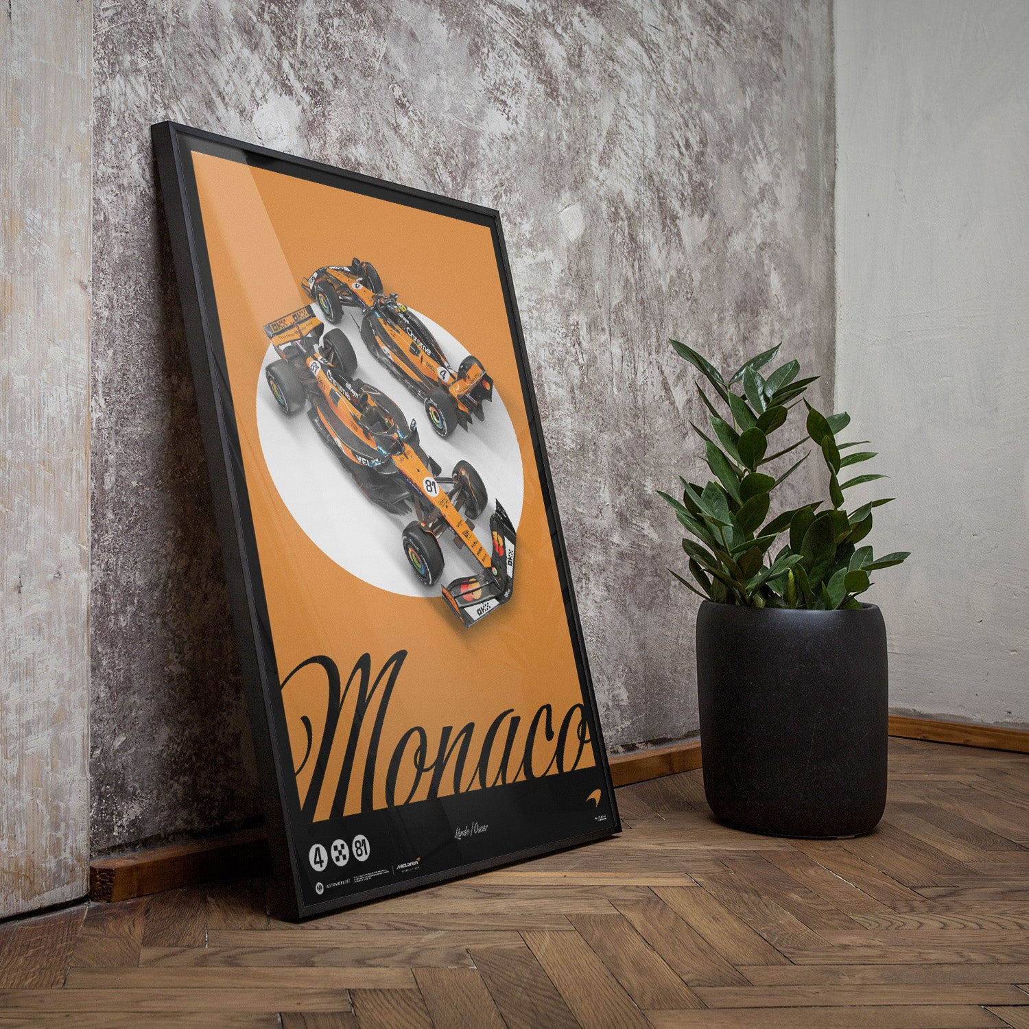 McLaren Formula 1 Team | Monaco Livery 2025 | Poster