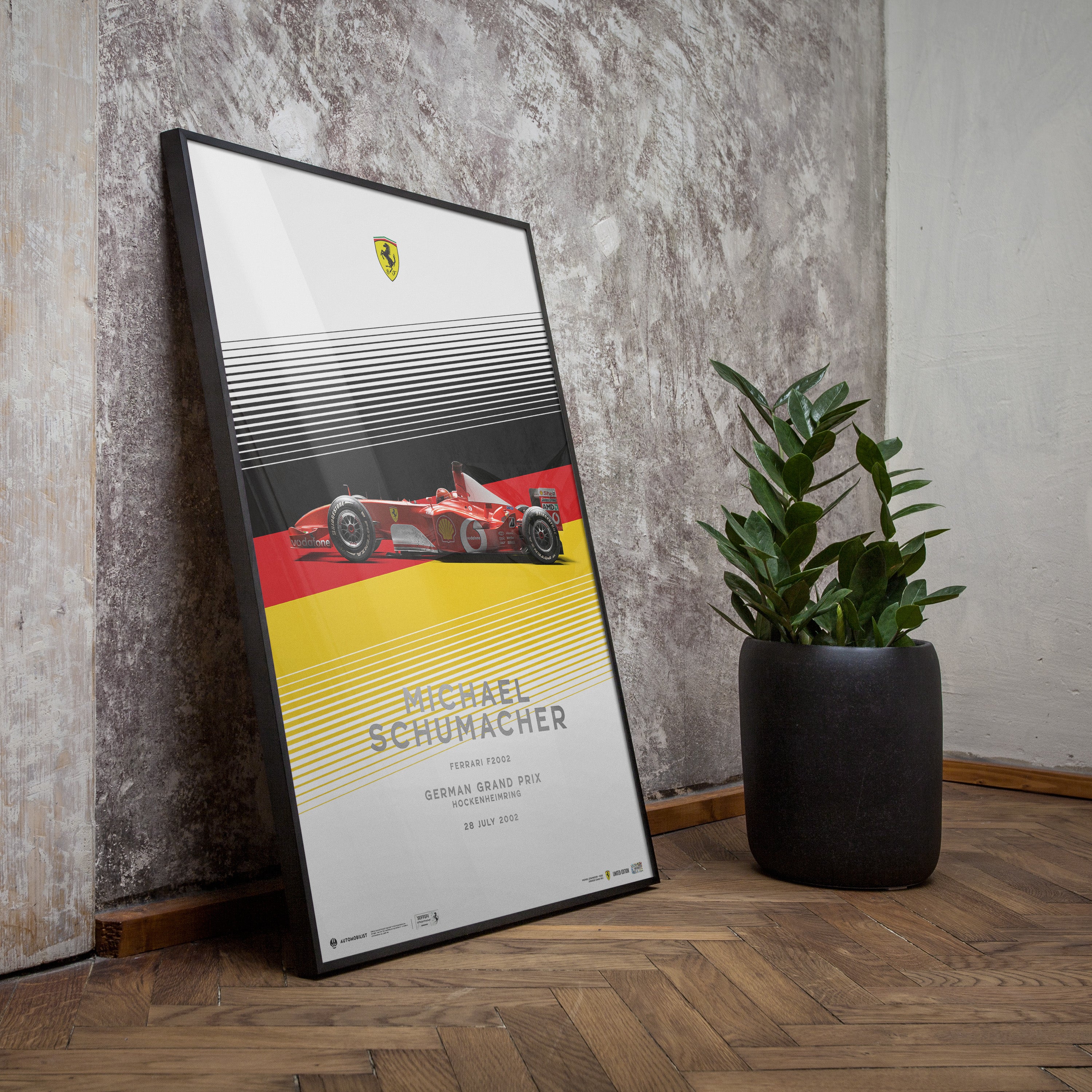 Ferrari F2002 - Michael Schumacher Hockenheim GP 2002 | Collector’s Edition Poster