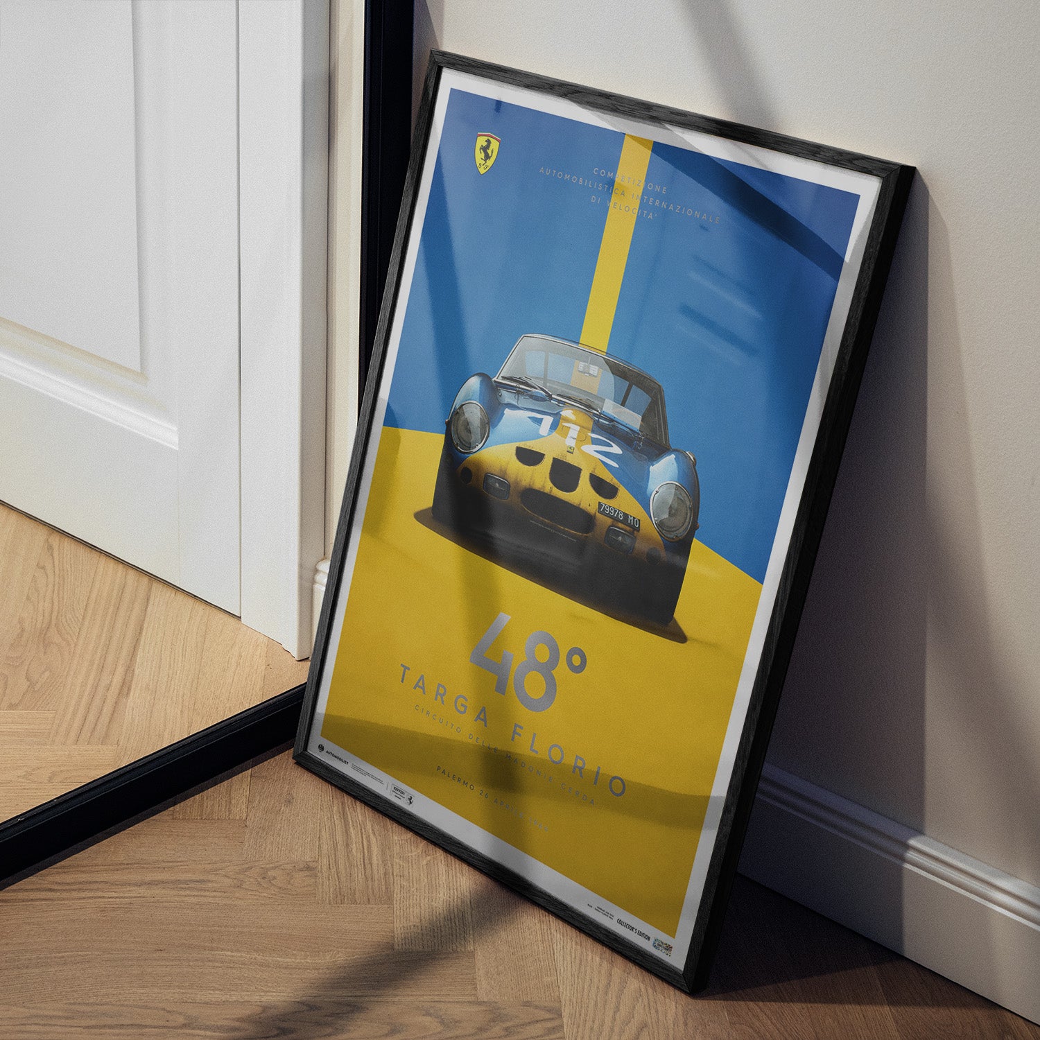 Ferrari 250 GTO | 1964 Targa Florio Blue | Collector's Edition Ferrari Poster