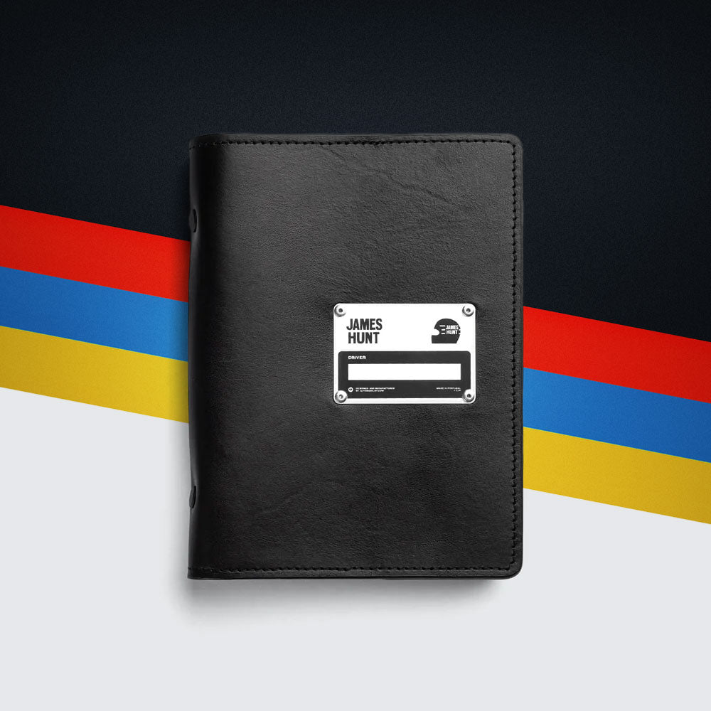 Leather Notebook - James Hunt - Black