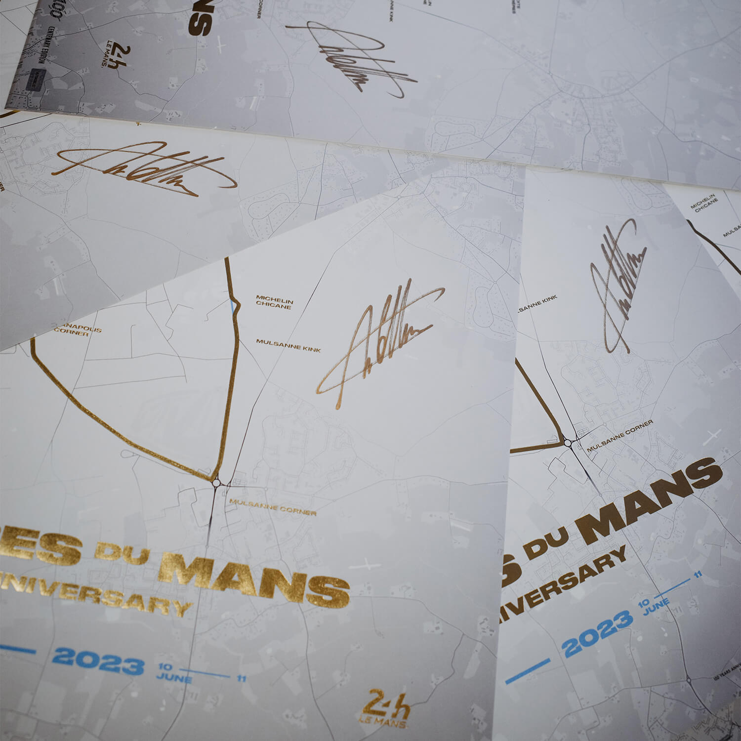 Signed by André Lotterer | 2023 L’Évolution du Circuit | 100th Anniversary 24h Le Mans Poster