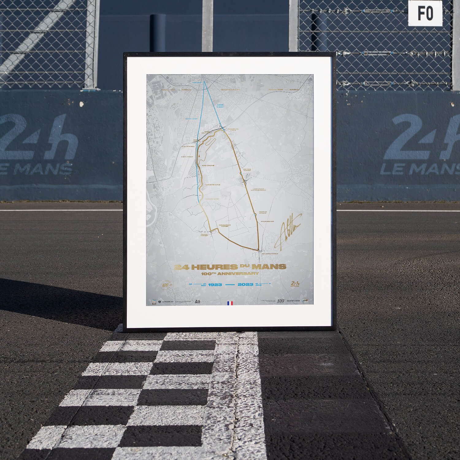 Signed by André Lotterer | 2023 L’Évolution du Circuit | 100th Anniversary 24h Le Mans Poster