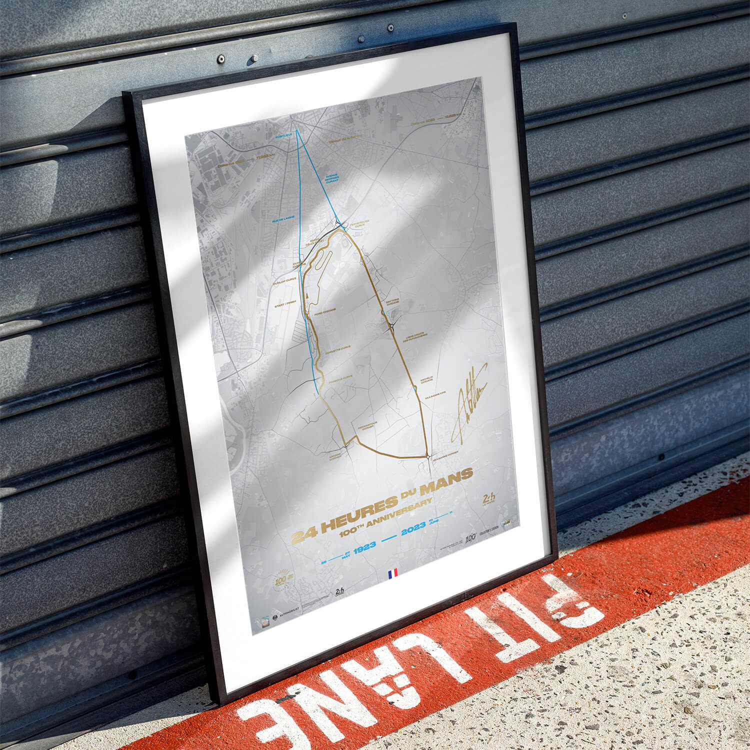 Signed by André Lotterer | 2023 L’Évolution du Circuit | 100th Anniversary 24h Le Mans Poster