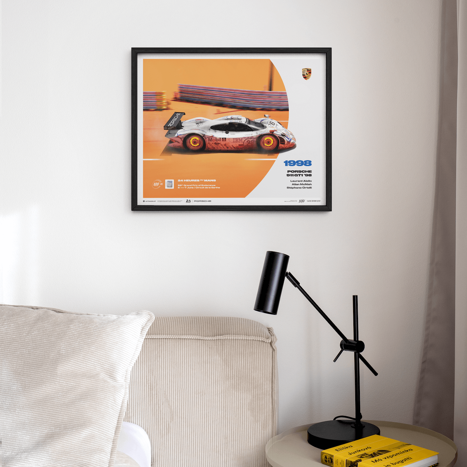 Porsche 911 GT1 | 1998 100th Anniversary | 24h Le Mans Poster