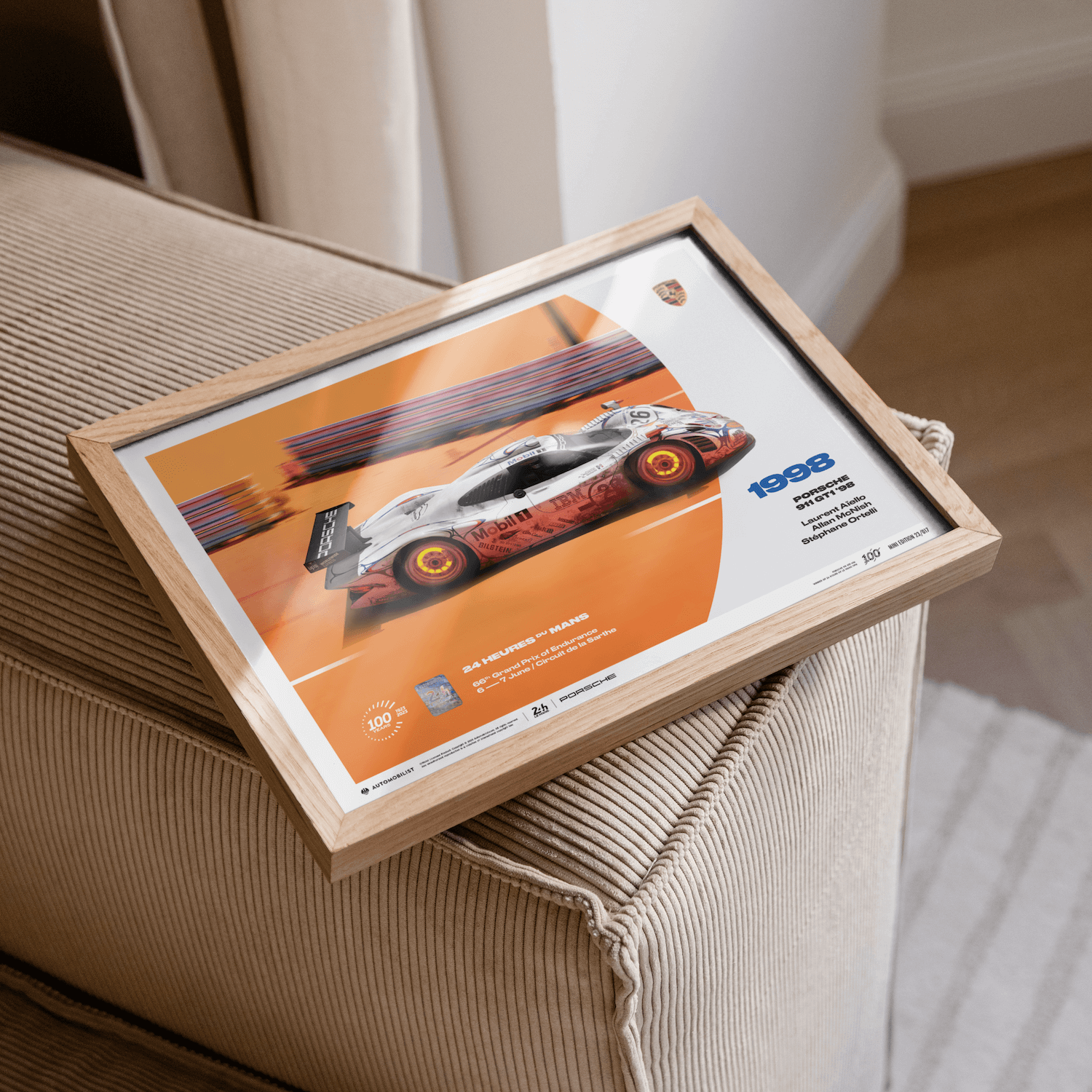 Porsche 911 GT1 | 1998 100th Anniversary | 24h Le Mans Poster