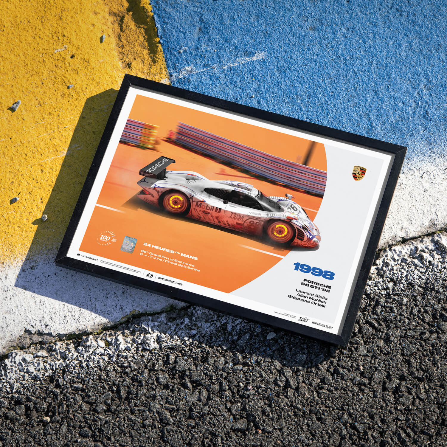 Porsche 911 GT1 | 1998 100th Anniversary | 24h Le Mans Poster