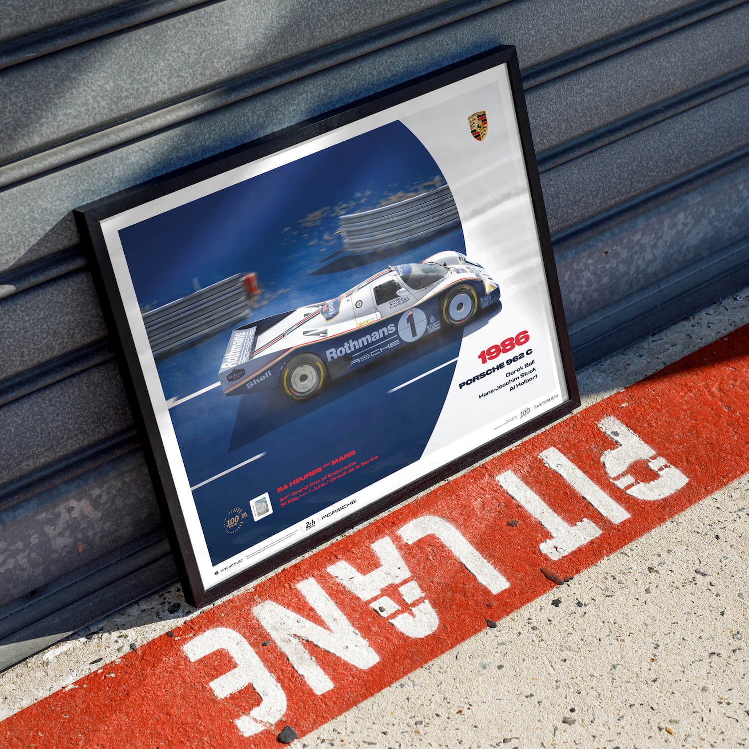 Porsche 962 C | 1986 100th Anniversary | 24h Le Mans Poster