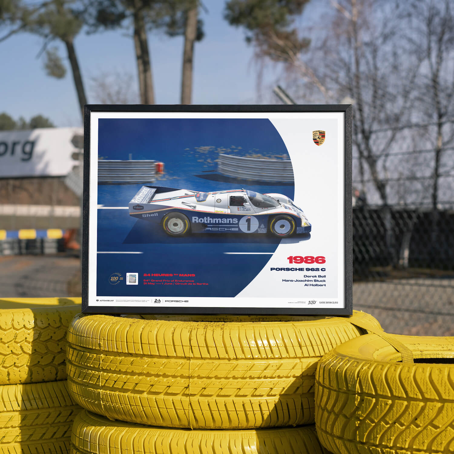 Porsche 962 C | 1986 100th Anniversary | 24h Le Mans Poster
