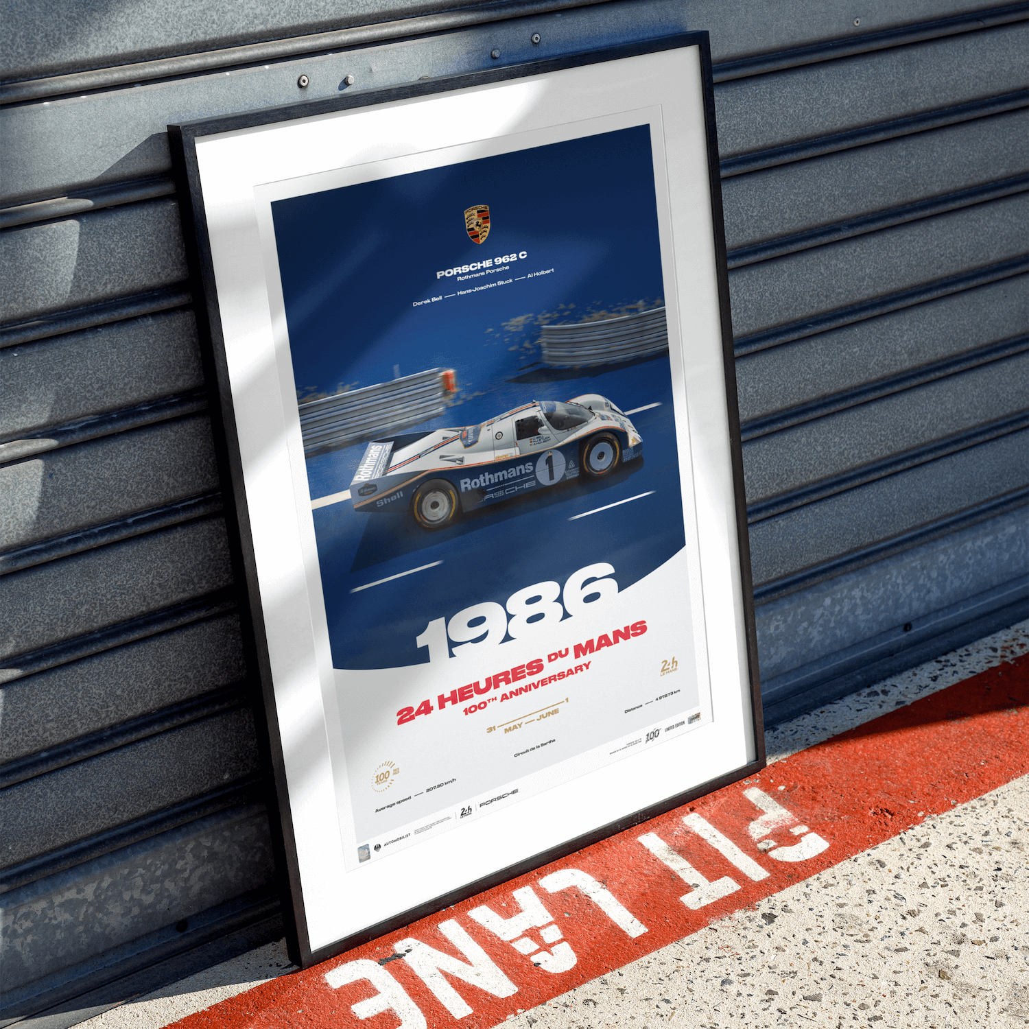 Porsche 962 C | 1986 100th Anniversary | 24h Le Mans Poster