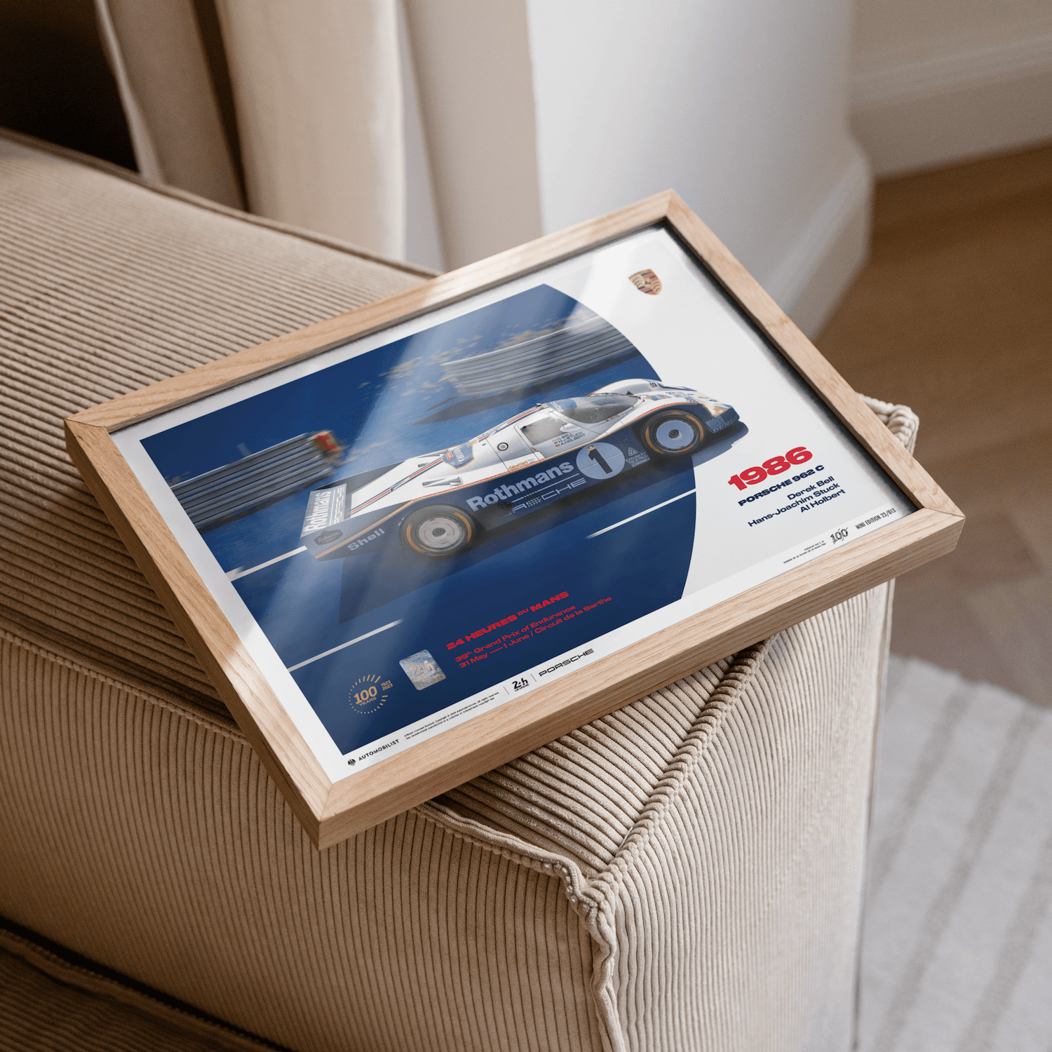 Porsche 962 C | 1986 100th Anniversary | 24h Le Mans Poster