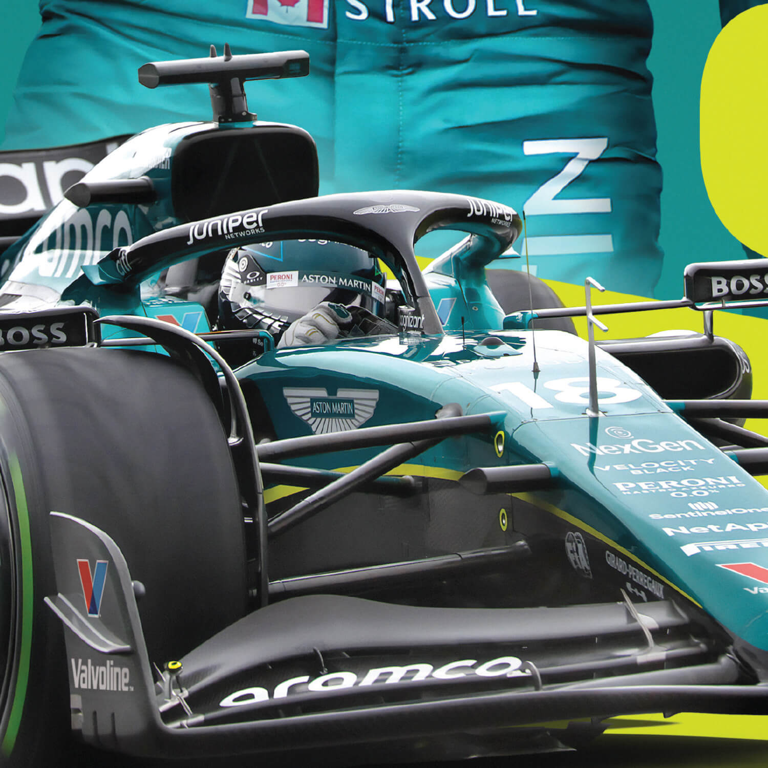 Lance Stroll | 2023 Aston Martin Aramco Cognizant Formula One™ Team | Official Event Poster