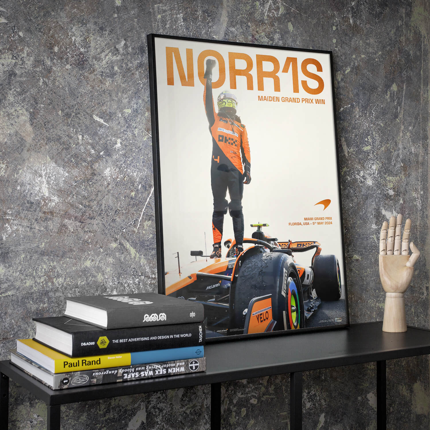 Lando Norris | 2024 Miami Grand Prix | McLaren Formula 1 Team Poster