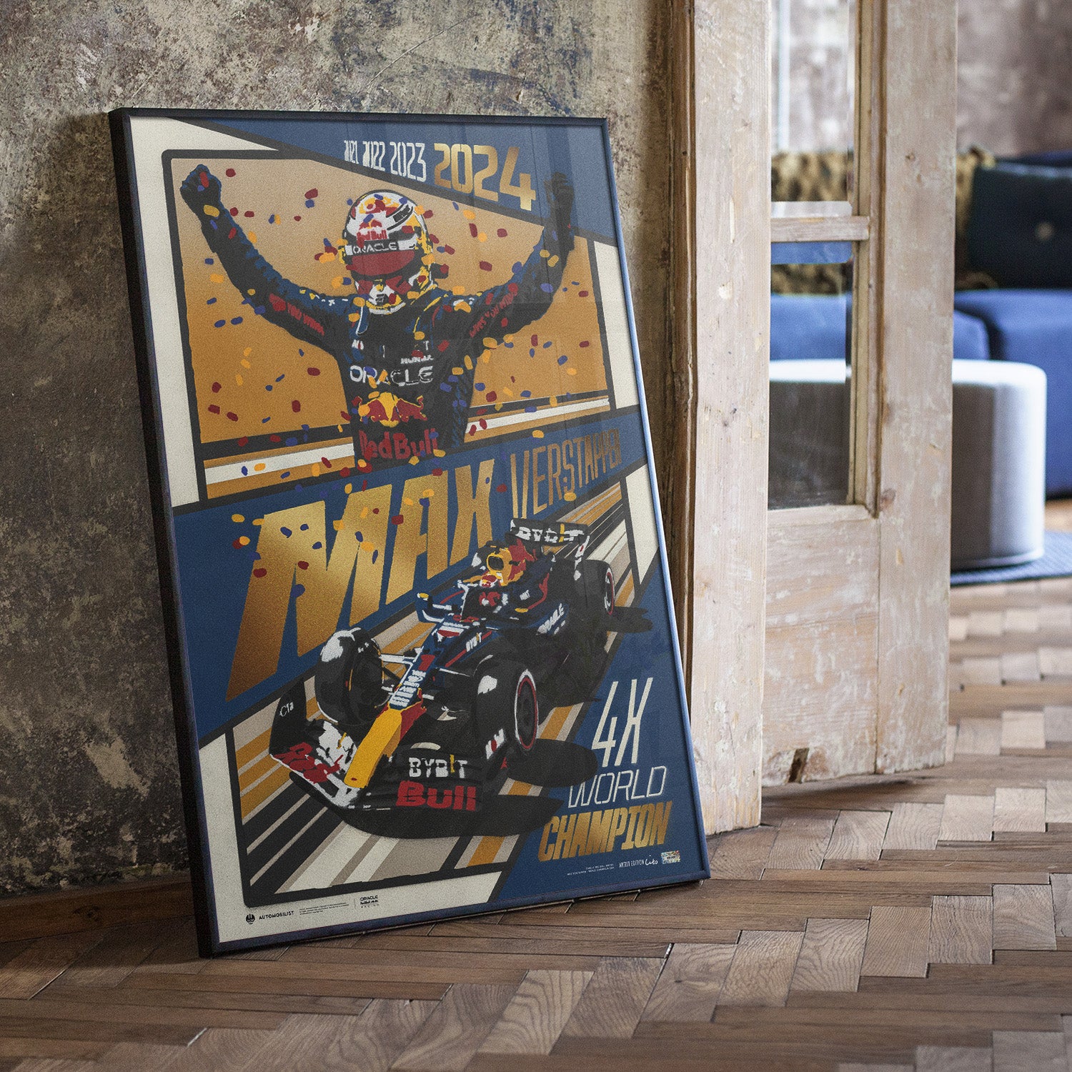 Oracle Red Bull Racing - M4X Verstappen - 2024 F1® World Drivers' Champion | Collector's Edition Poster | Cito