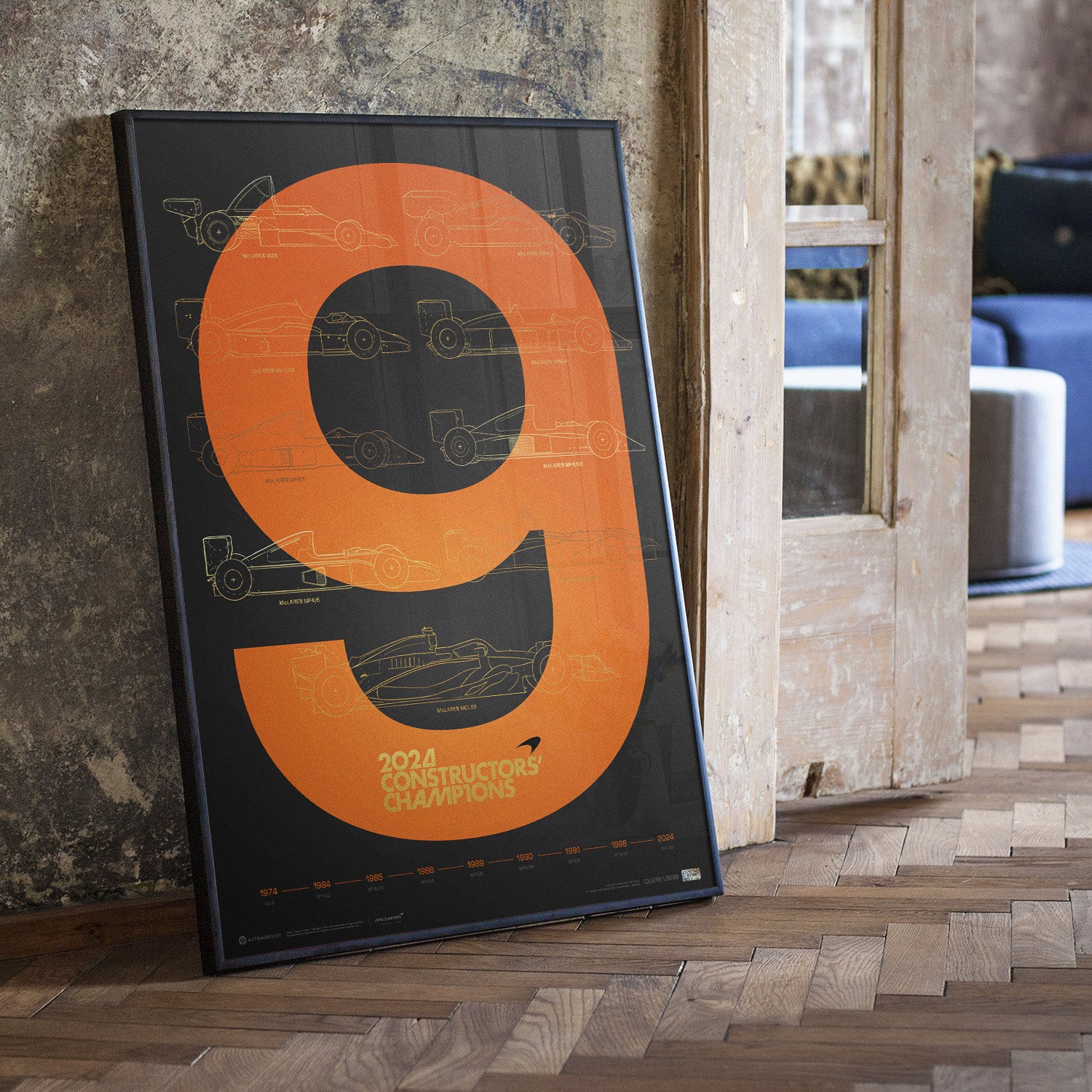 McLaren Formula 1 Team - F1® World Constructors' Champions - 2024 - History | Collector's Edition Poster