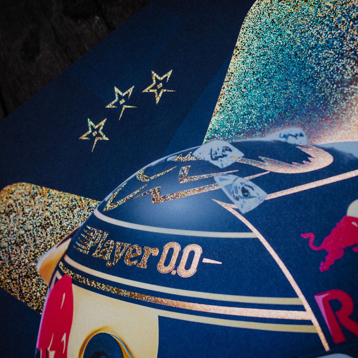 Max Verstappen | 2023 World Champion Helmet | Collector’s Edition Oracle Red Bull Racing Poster
