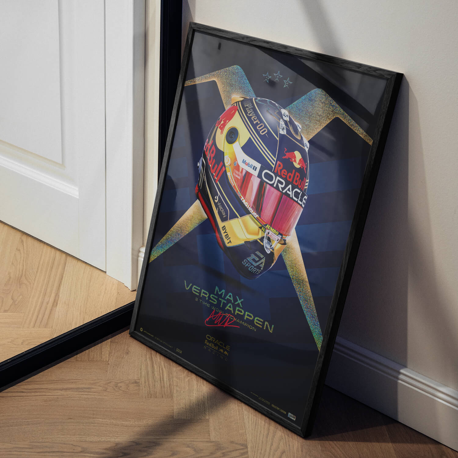 Max Verstappen | 2023 World Champion Helmet | Collector’s Edition Oracle Red Bull Racing Poster