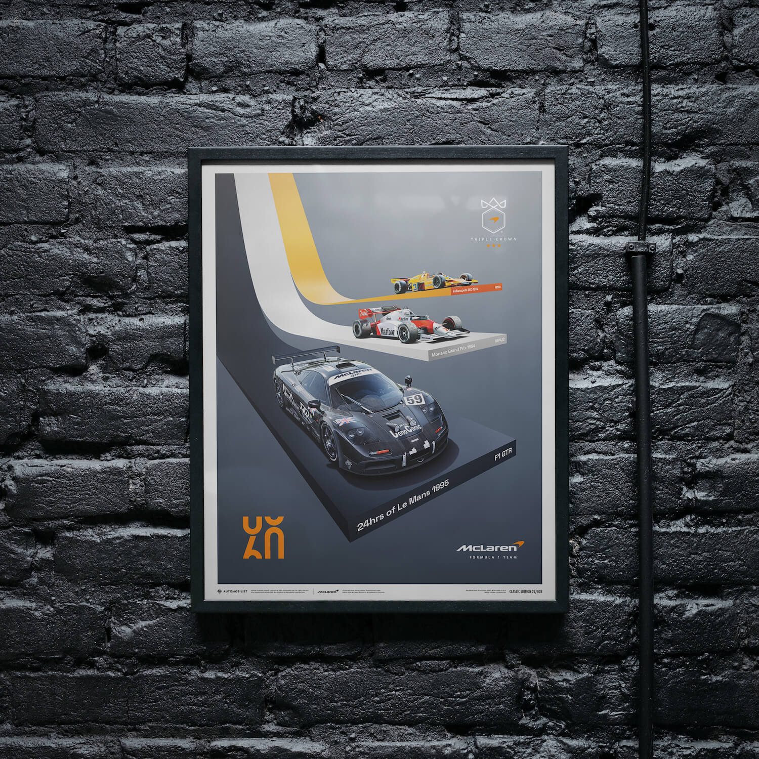 McLaren Racing | 2023 The Triple Crown 60th Anniversary | McLaren Poster