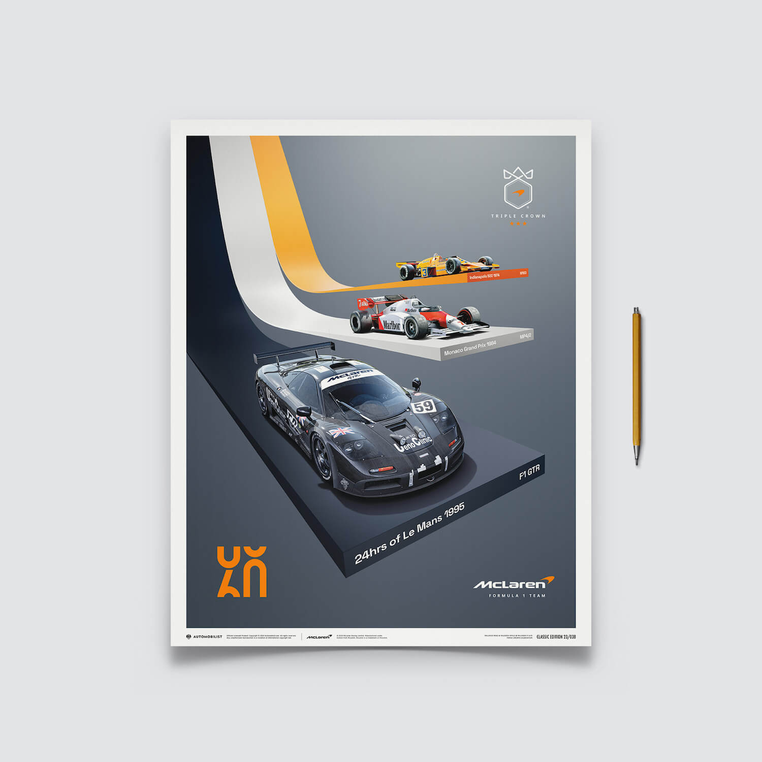 McLaren Racing | 2023 The Triple Crown 60th Anniversary | McLaren Poster