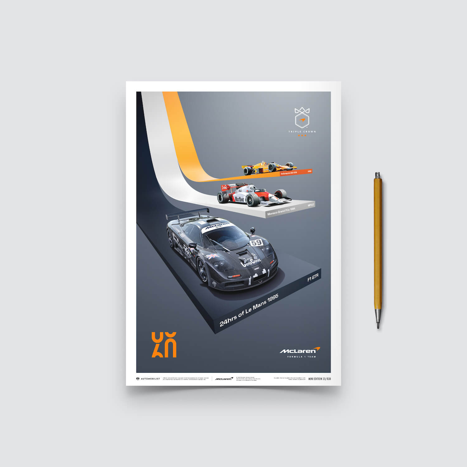 McLaren Racing | 2023 The Triple Crown 60th Anniversary | McLaren Poster