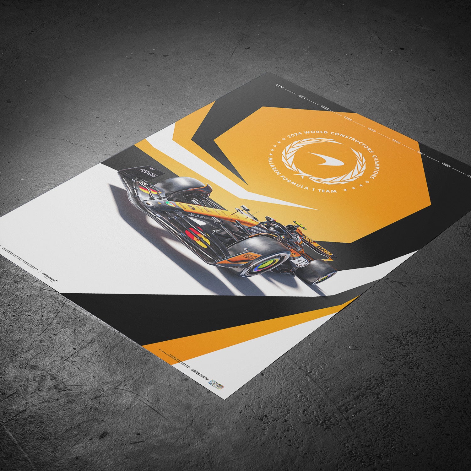 McLaren Formula 1 Team - F1® World Constructors' Champions - 2024 | Limited Edition Poster