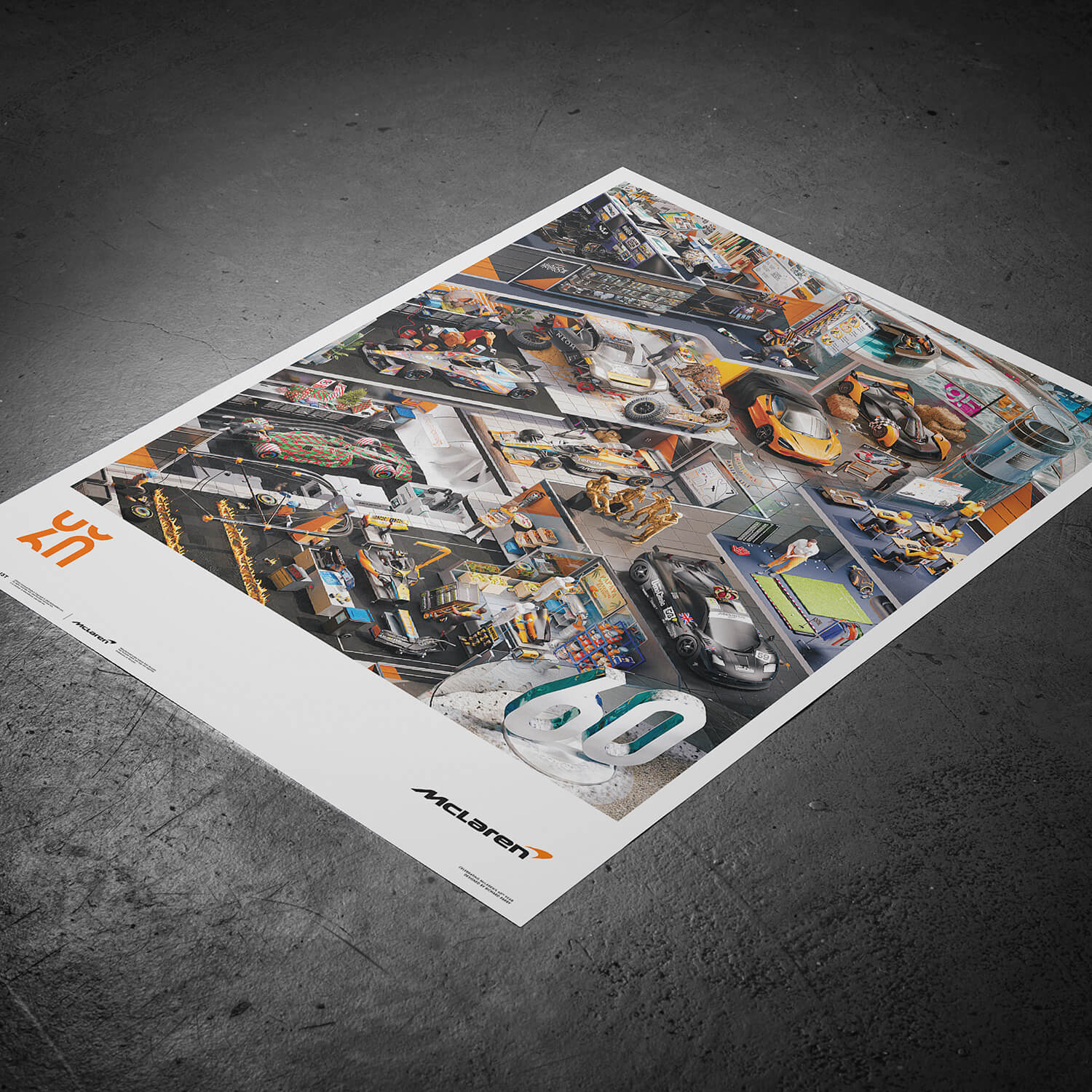 McLaren Racing | 2023 Season's Greetings 60th Anniversary | McLaren Poster