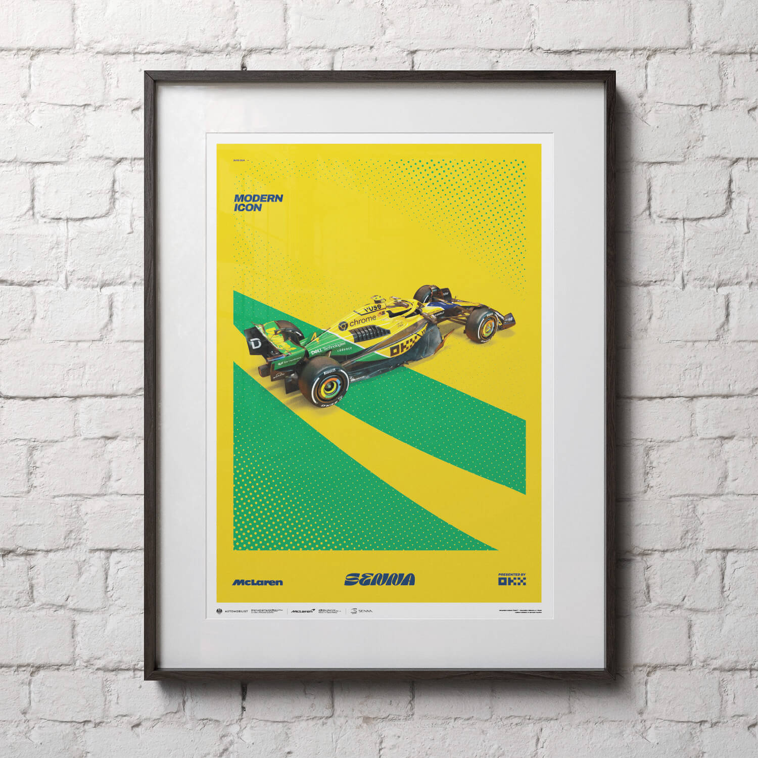 Ayrton Senna | 2024 Modern Icon Monaco Grand Prix | McLaren Formula 1 Team Poster